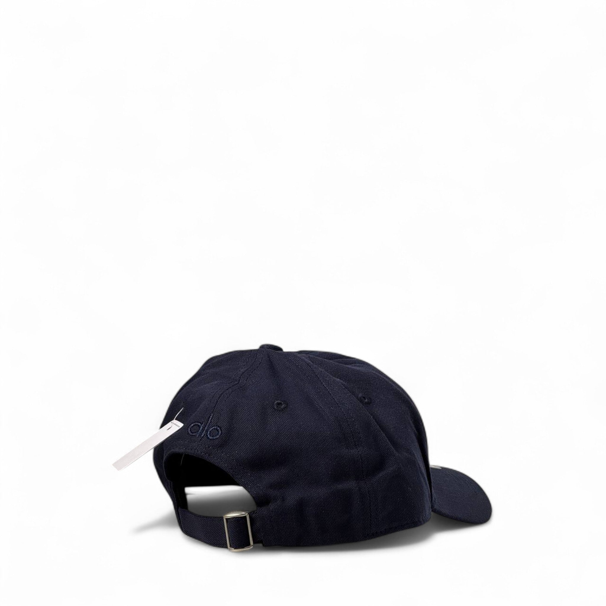 Alo Yoga Navy Cap 🔵 | Deep Blue Cotton Dad Hat with Tonal Embroidered Logo