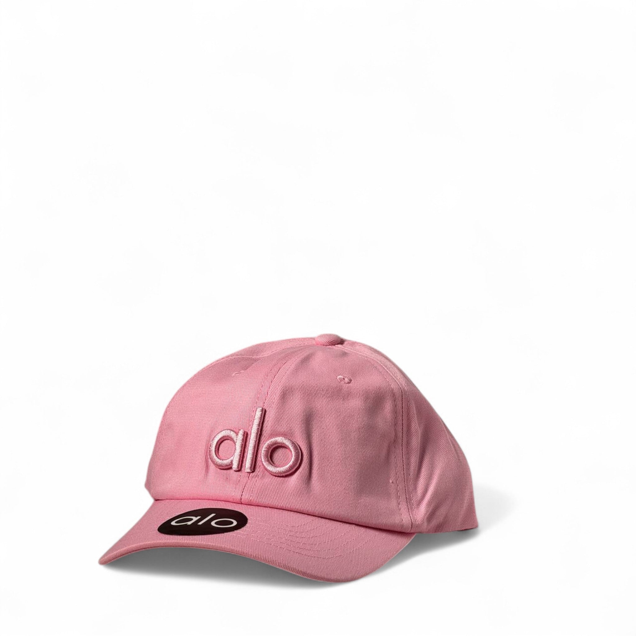 Alo Yoga Pink Cap 🎀 | Soft Rose Cotton Dad Hat with Embroidered Logo