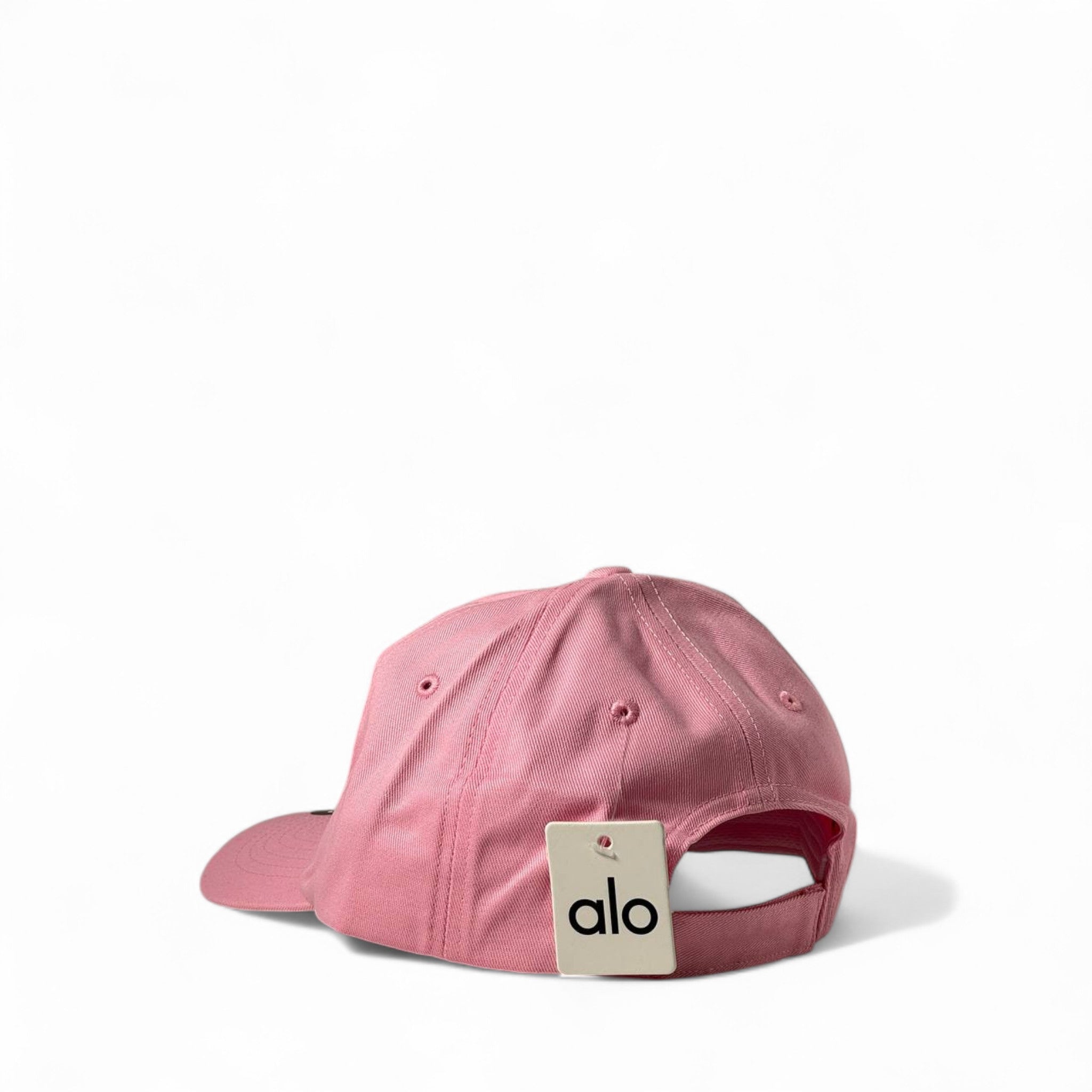 Alo Yoga Pink Cap 🎀 | Soft Rose Cotton Dad Hat with Embroidered Logo