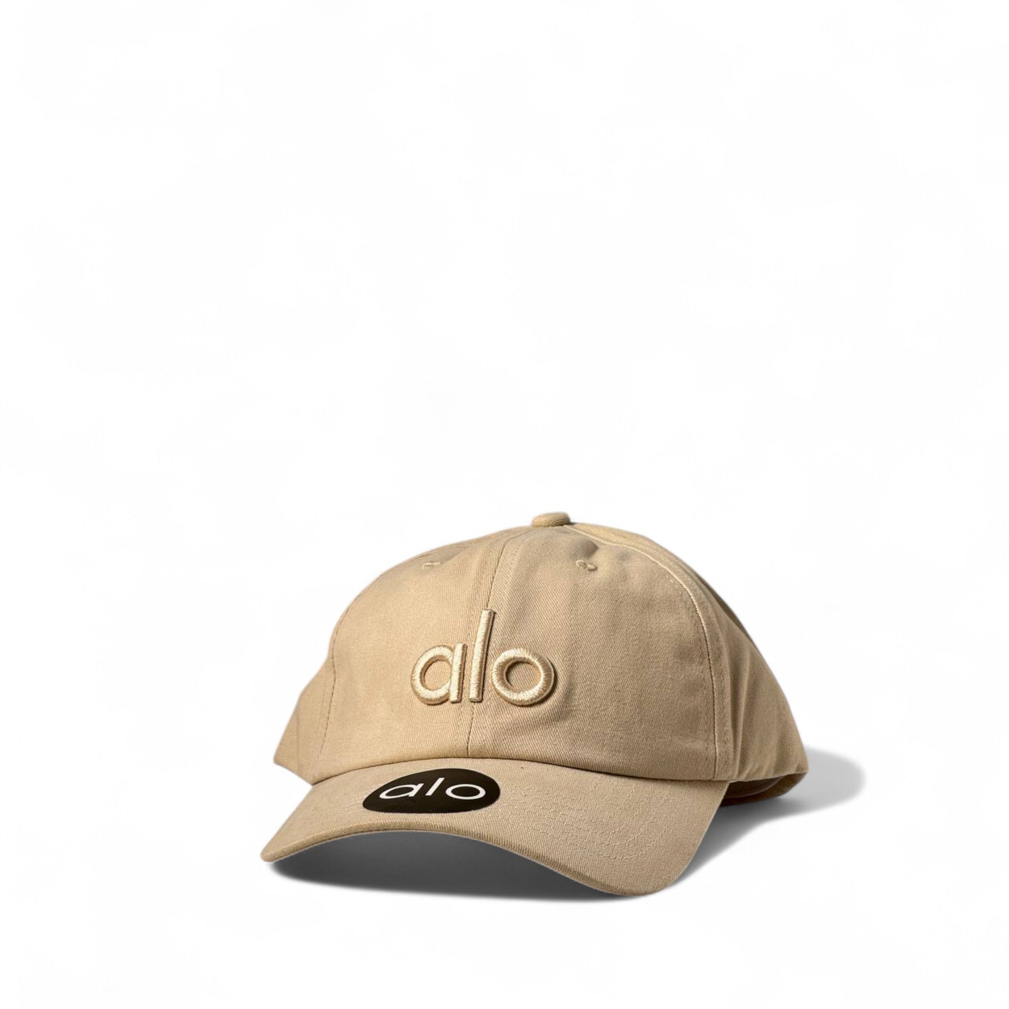 Alo Yoga Beige Cap 🤎 | Minimalist Cotton Dad Hat with Tonal Logo