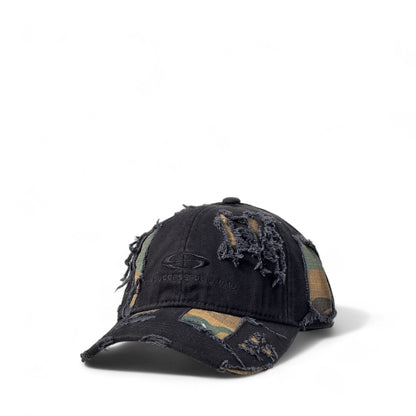 Otto Distressed Camo Patch Cap 🧢 | Urban Streetwear Classic