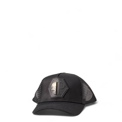 🖤 Philipp Plein Skull Logo Mesh Cap – Black Edition