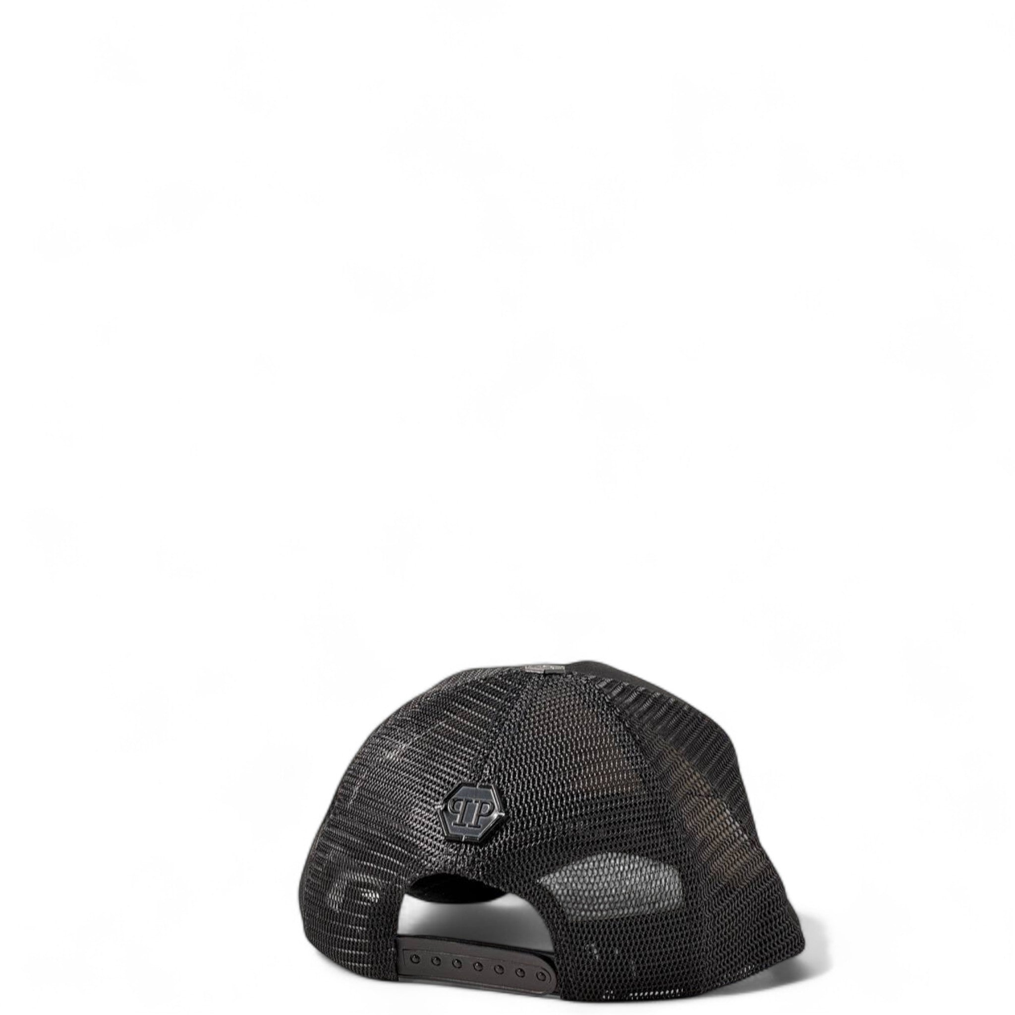 🖤 Philipp Plein Skull Logo Mesh Cap – Black Edition