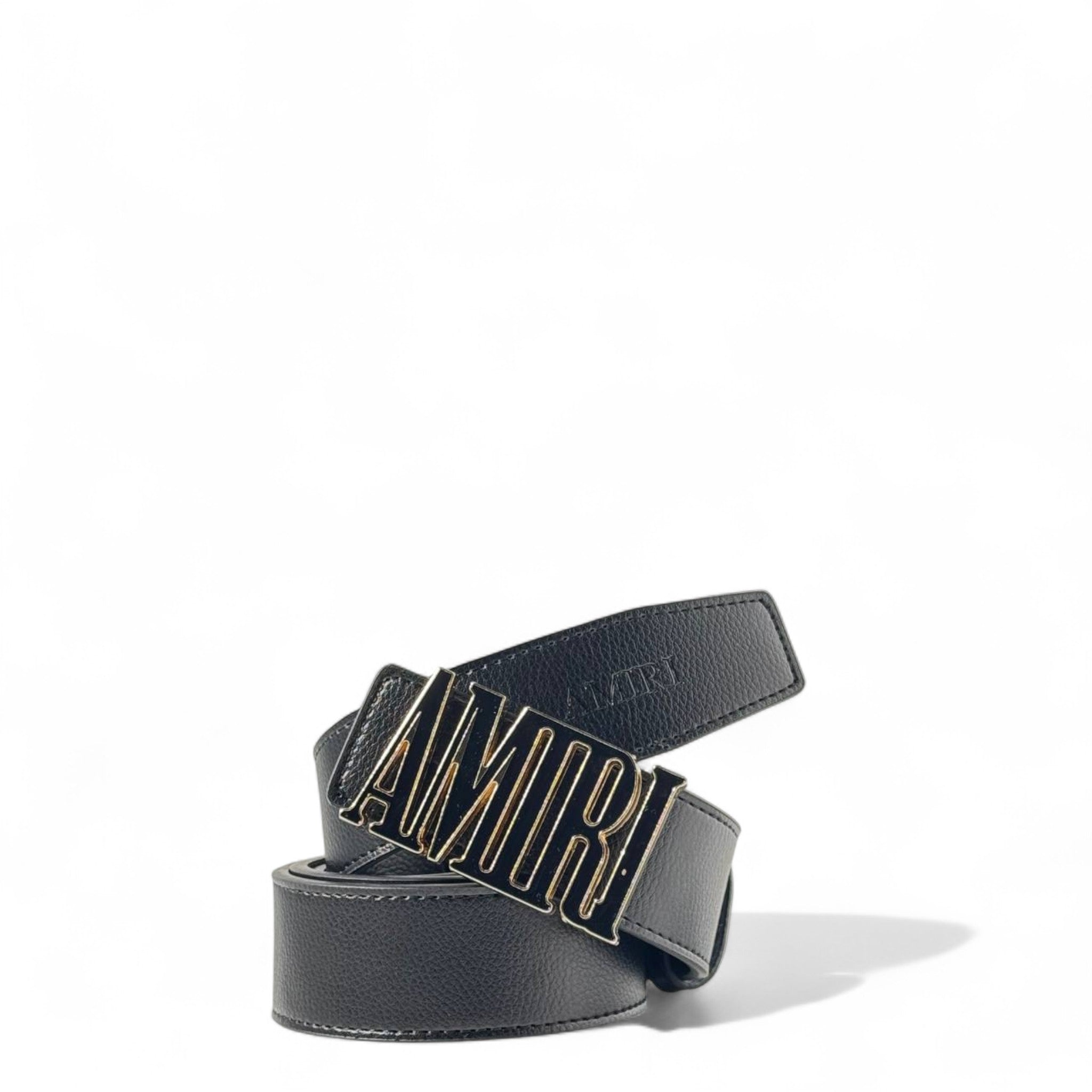 🖤 AMIRI Statement Logo Belt – Black Leather | 120cm