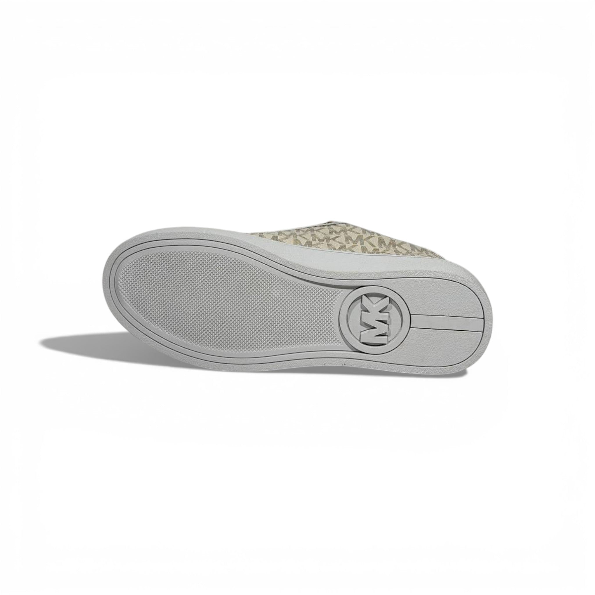🤍✨ Michael Kors Logo Low-Top Sneakers – Beige Signature Edition ✨🤍