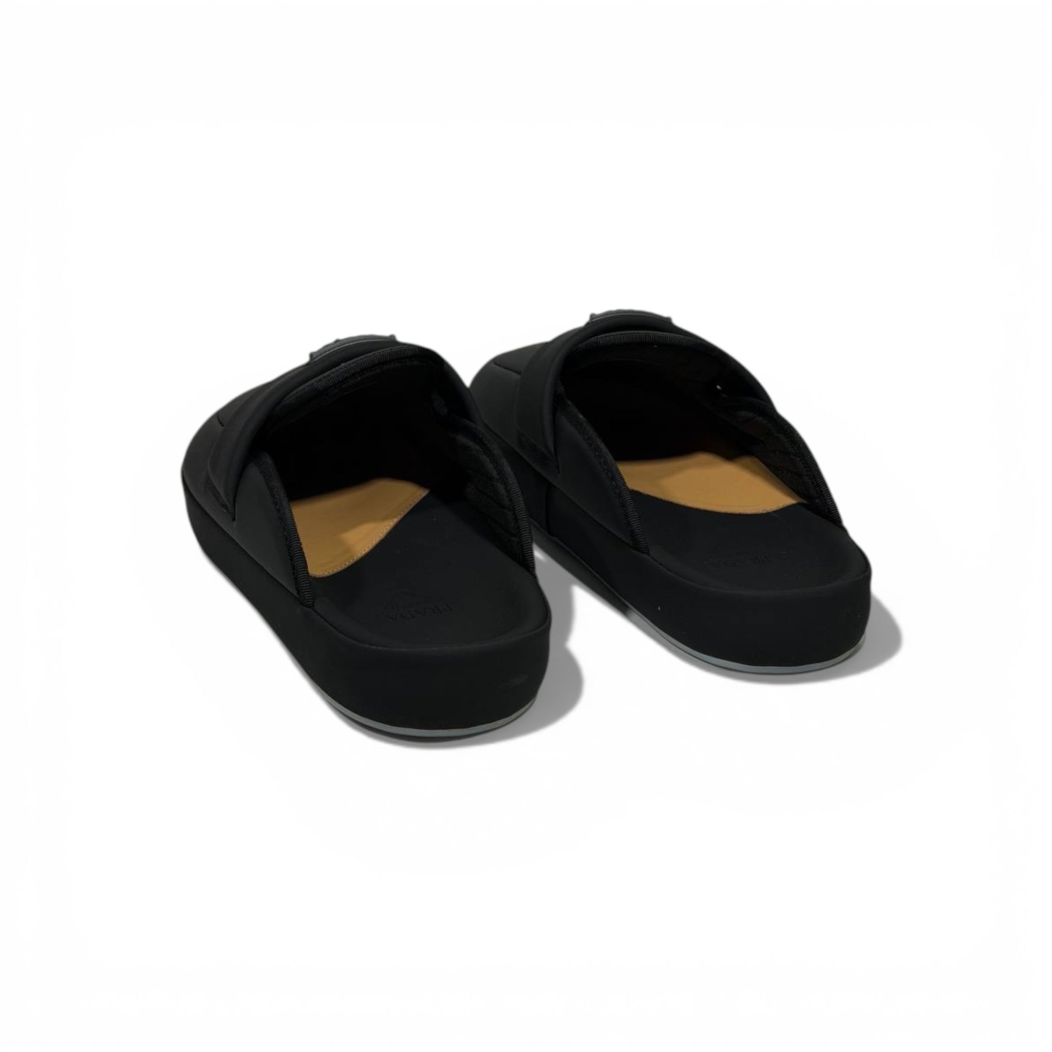 🖤✨ Prada Padded Slippers – Black Luxury Comfort ✨🖤