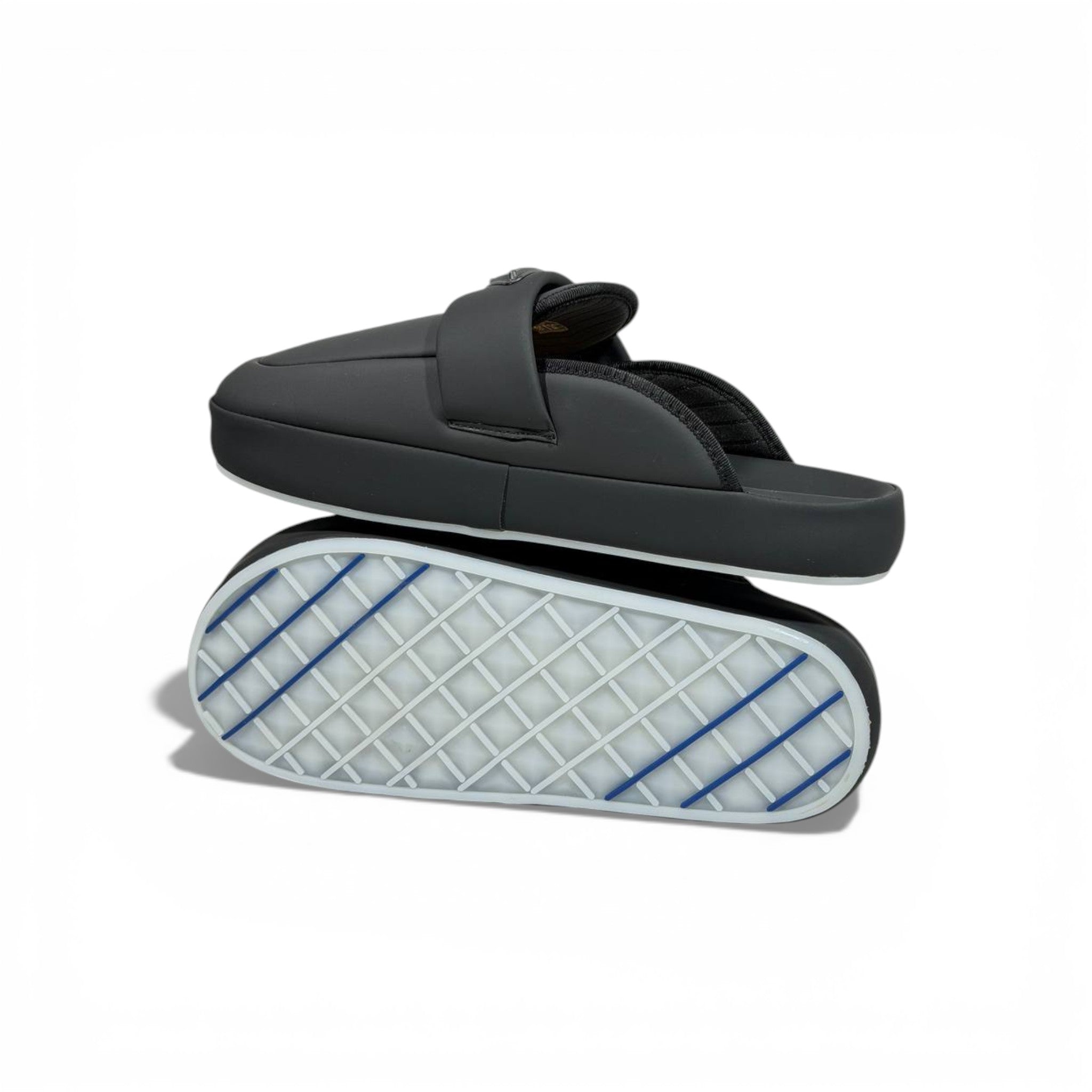 🖤✨ Prada Padded Slippers – Black Luxury Comfort ✨🖤