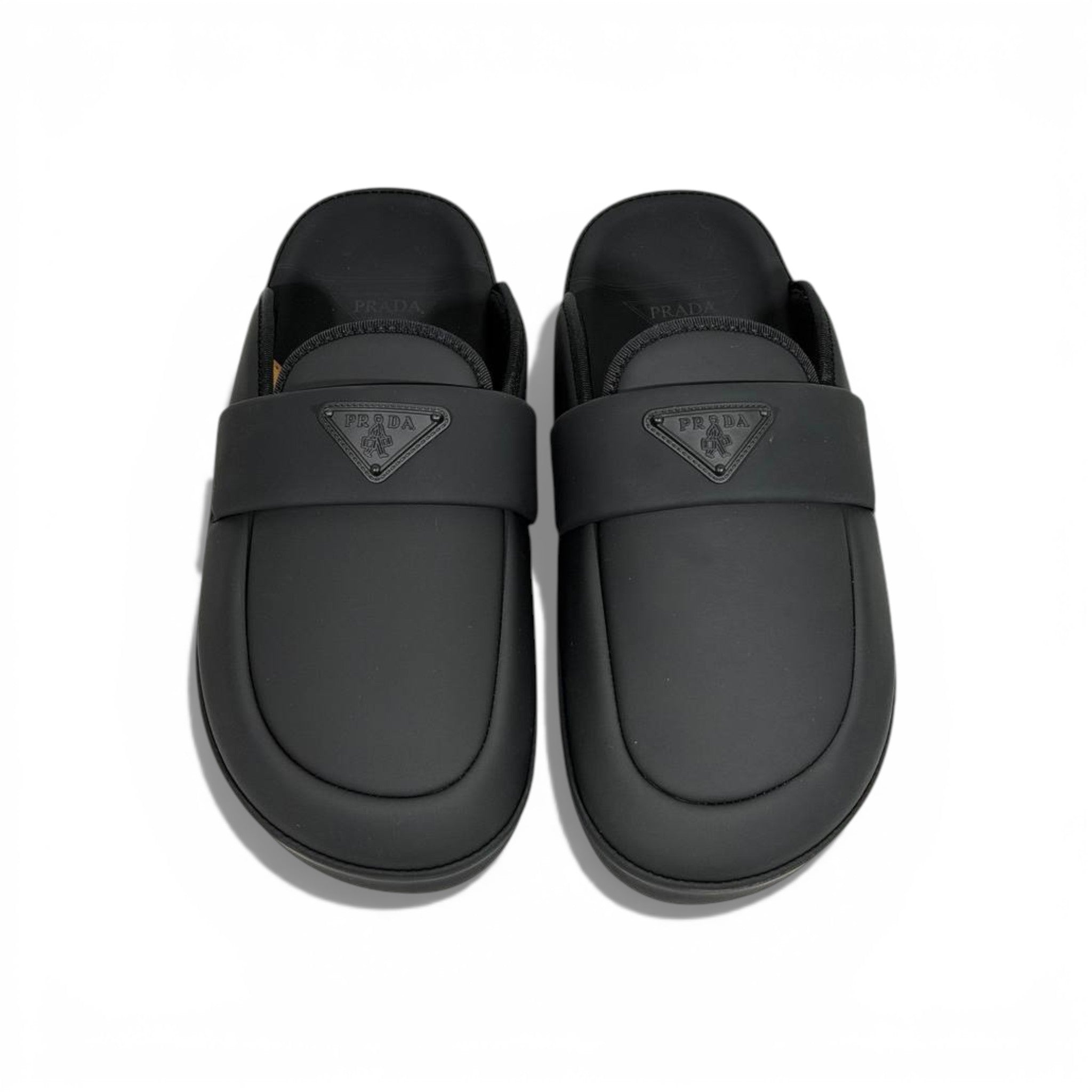 🖤✨ Prada Padded Slippers – Black Luxury Comfort ✨🖤