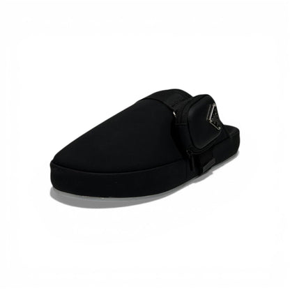 🖤✨ Prada Padded Closed-Toe Slippers – Black Luxury Comfort ✨🖤