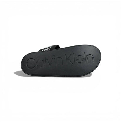 🖤✨ Calvin Klein Logo Slide Slippers – Black Minimal Style ✨🖤
