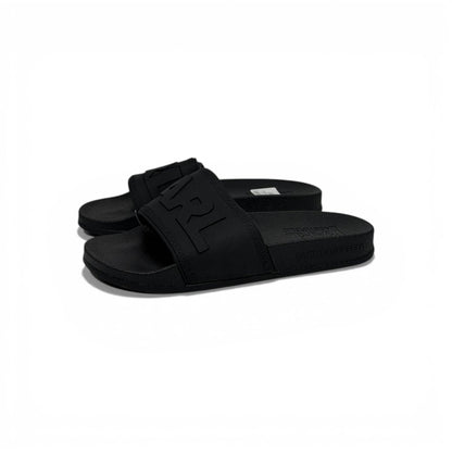 🖤✨ Karl Lagerfeld Logo Slide Slippers – Black Bold Edition ✨🖤
