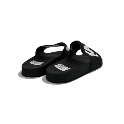🖤🤍✨ Karl Lagerfeld Logo Slide Slippers – Black & White Statement Edition ✨🤍🖤