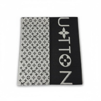 🖤 Louis Vuitton Monogram Winter Scarf Black