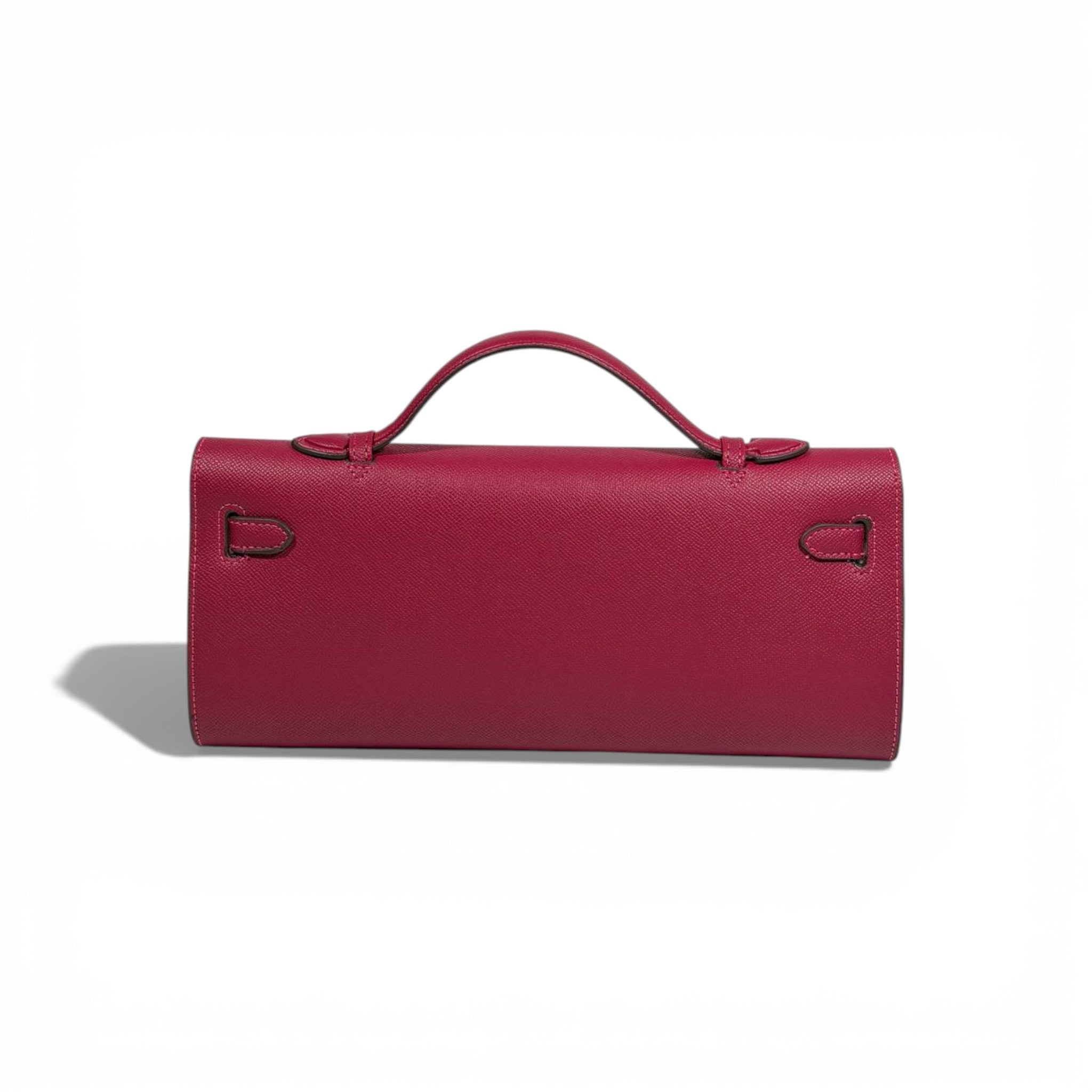💗 Hermès Pink Leather Kelly Style Clutch