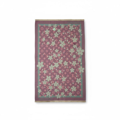 Louis Vuitton Floral Monogram 2-in-1 Double Face Scarf – Luxury Winter Essential
