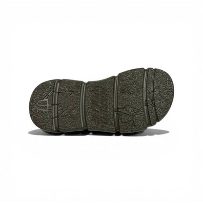 NAKED WOLFE Olive Green Chunky Slide – Bold Streetwear Comfort & Premium Design 👟🔥