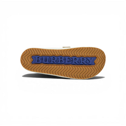 Burberry Check Pattern Slip-On Clogs with Buckle – Luxury Comfort Slides 🤍✨