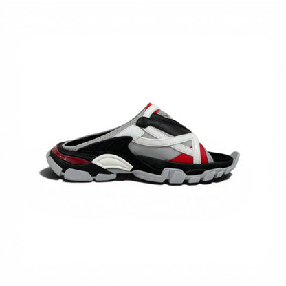 Balenciaga Sport Chunky Sandals – Tech Streetwear Slides ⚪🔴⚫