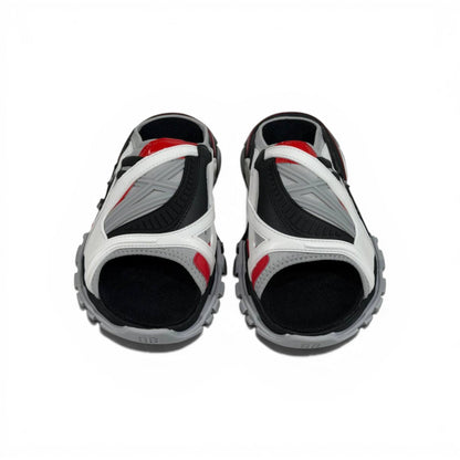 Balenciaga Sport Chunky Sandals – Tech Streetwear Slides ⚪🔴⚫