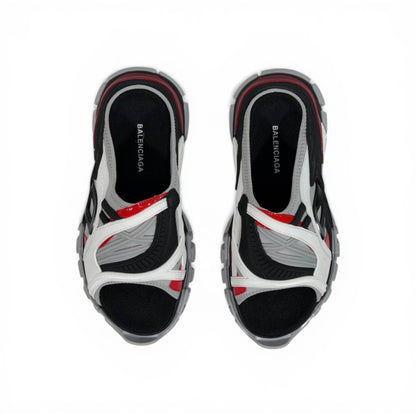Balenciaga Sport Chunky Sandals – Tech Streetwear Slides ⚪🔴⚫