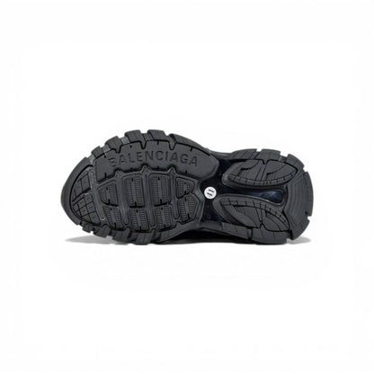 Balenciaga Black Graffiti Chunky Slides – Bold Streetwear Slippers ⚫🔥