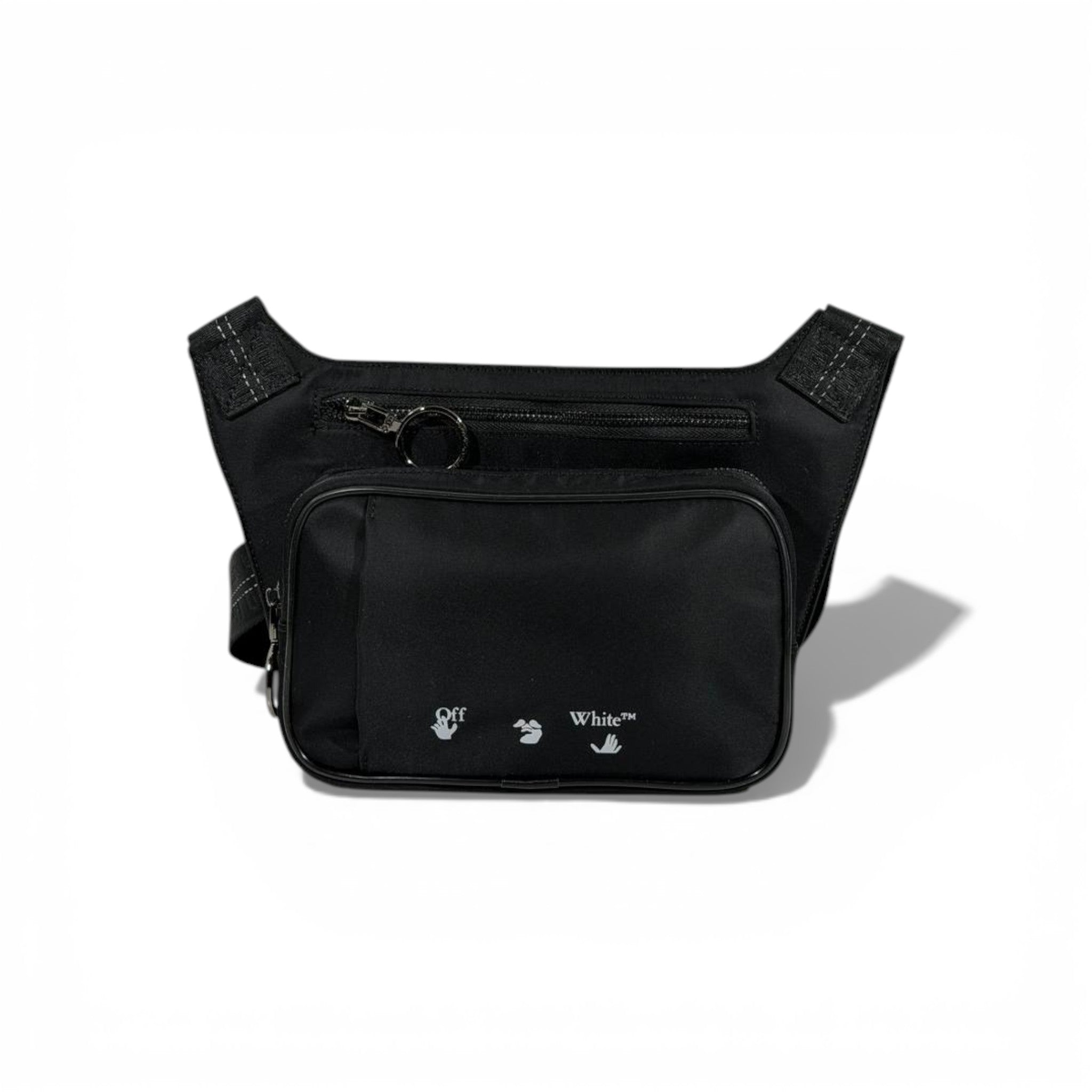 🖤🔥 Off-White Utility Waist Bag – Iconic Black 🔥🖤