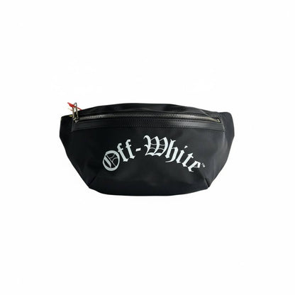 OFF-WHITE Black Waist Bag 🖤🔥 Iconic Streetwear Belt Bag ⚡😎