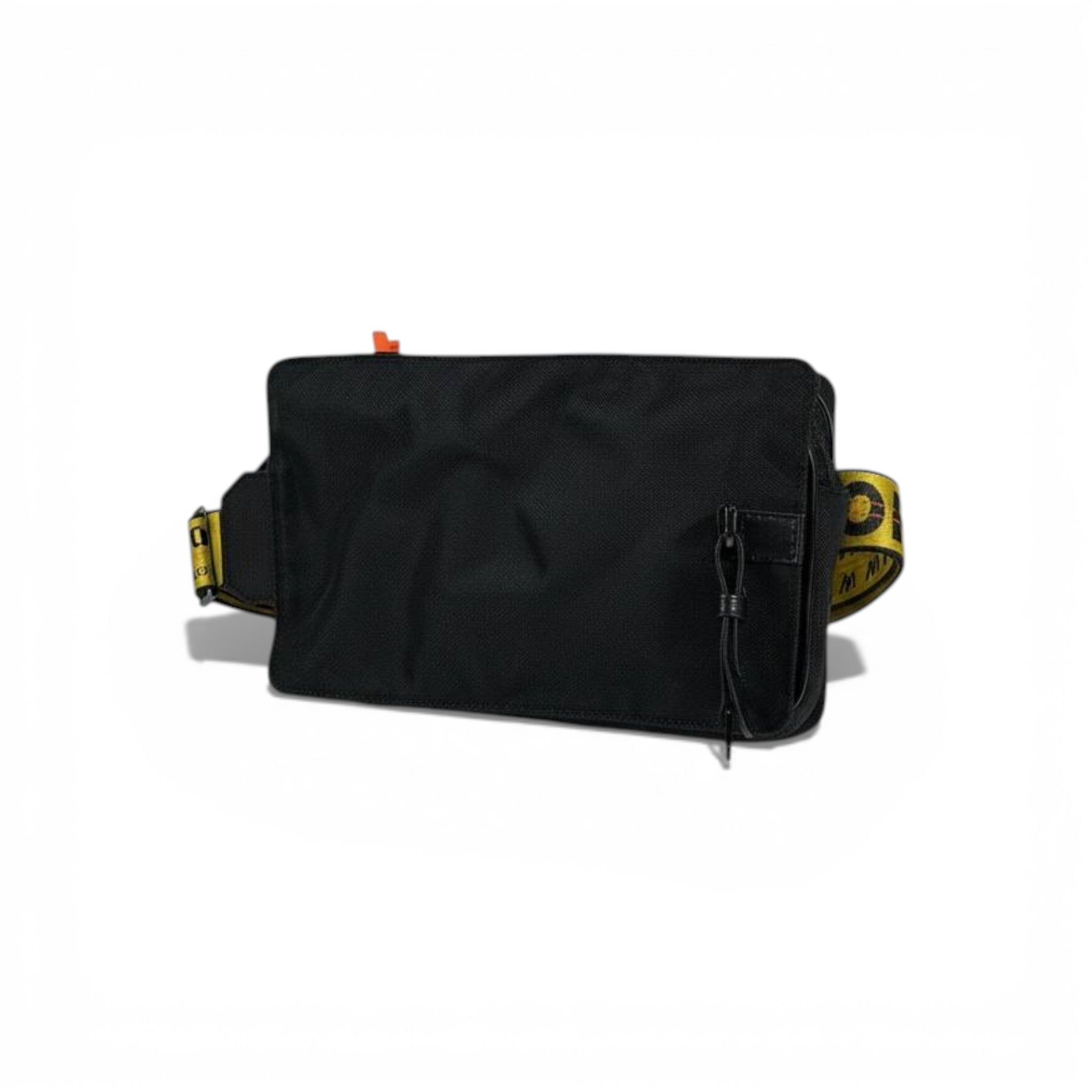 OFF-WHITE Black Double Pocket Waist Bag 🖤🔥 Streetwear Utility Belt Bag ⚡😎💣