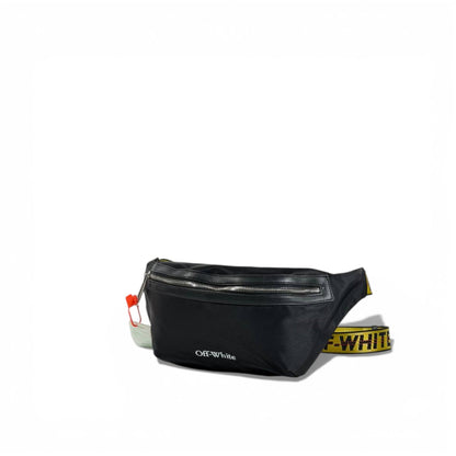OFF-WHITE Black Waist Bag 🖤⚡ Luxury Streetwear Belt Bag 😎🔥💣