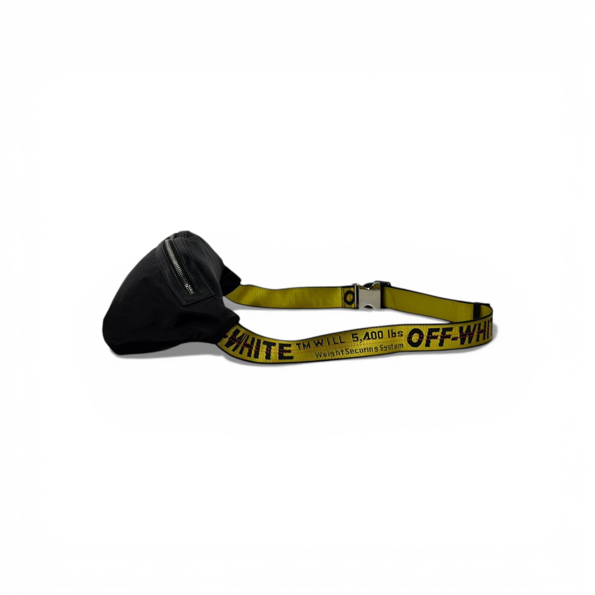 OFF-WHITE Black Waist Bag 🖤⚡ Luxury Streetwear Belt Bag 😎🔥💣