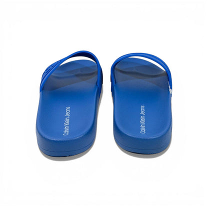 💙 Calvin Klein Logo Slide Slippers – Bold Blue Edition ✨