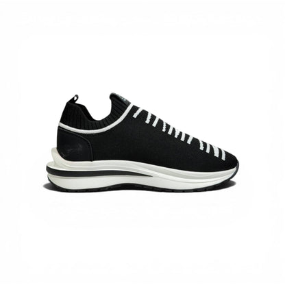 EA7 Armani Exchange-Inspired Slip-On Sneakers – Bold Logo Black Edition 🖤🔥