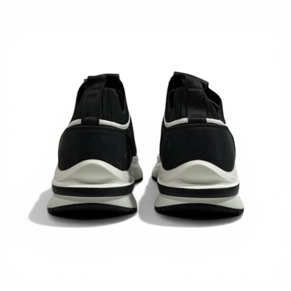 EA7 Armani Exchange-Inspired Slip-On Sneakers – Bold Logo Black Edition 🖤🔥
