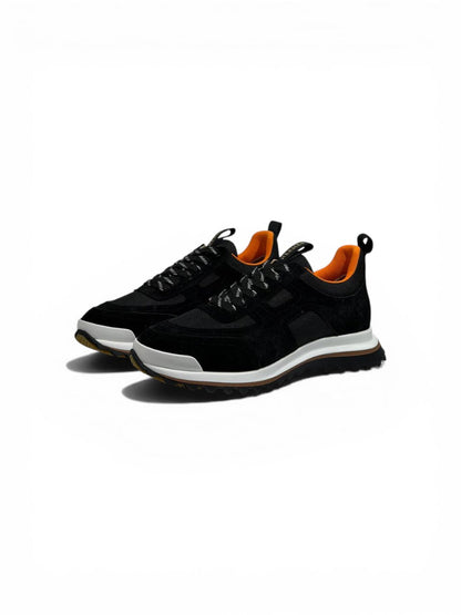 Hermès Urban Trainer Sneakers Black & Orange – Lightweight Comfort & Grip Sole