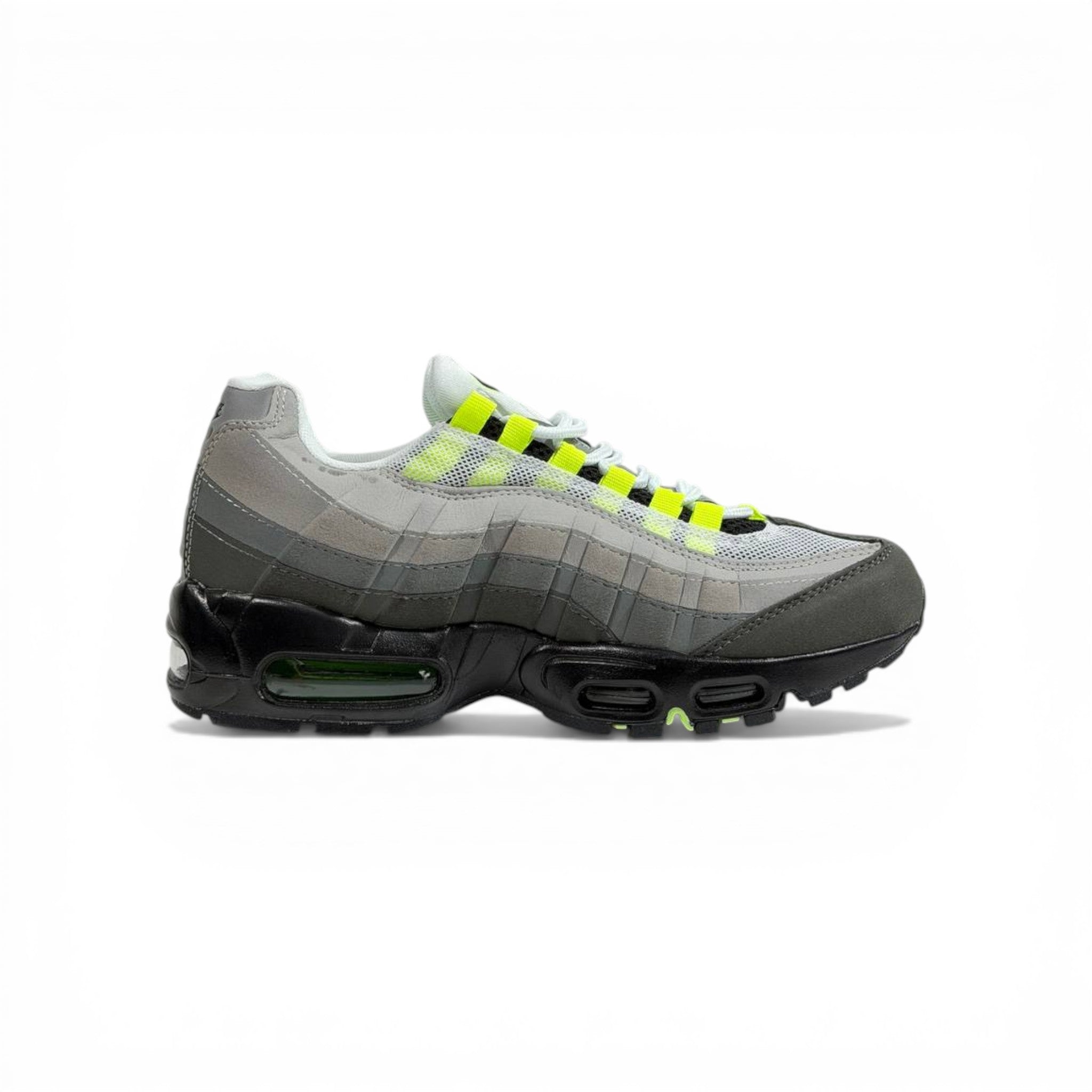 NIKE Air Max 95 Neon Grey Volt Sneakers ⚡👟 | Street Icon Comfort & Bold Style