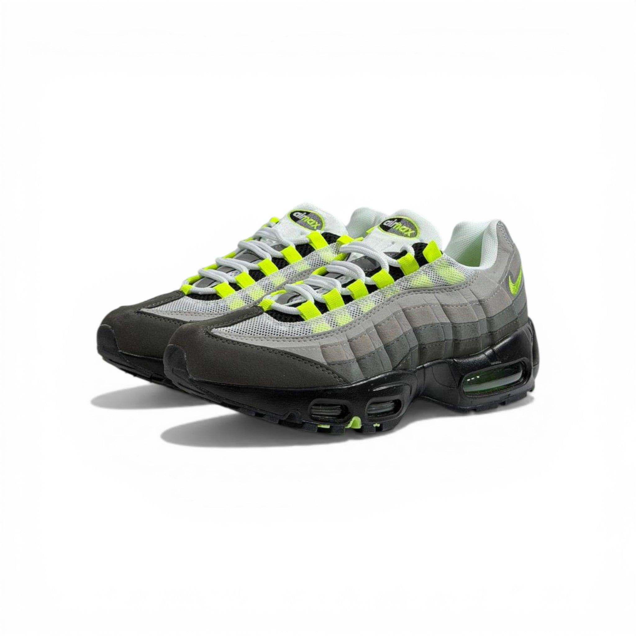 NIKE Air Max 95 Neon Grey Volt Sneakers ⚡👟 | Street Icon Comfort & Bold Style