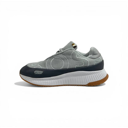 BOSS Grey Knit Sneakers 👟🔥 | Premium Comfort & Modern Luxury Style