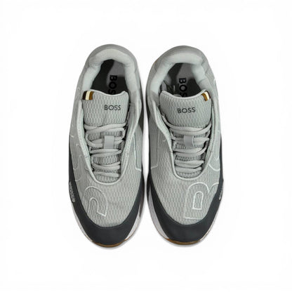 BOSS Grey Knit Sneakers 👟🔥 | Premium Comfort & Modern Luxury Style