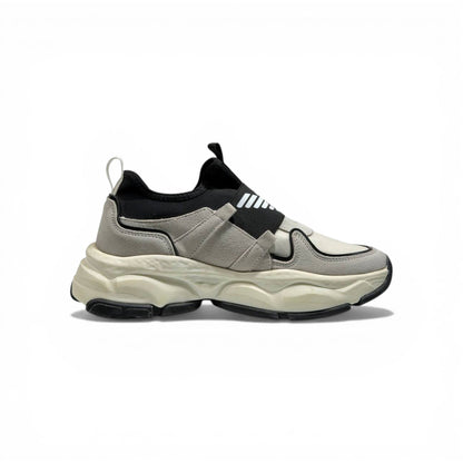 EMPORIO ARMANI Two-Tone Chunky Sneakers 👟⚡ | Bold Street Luxury & Slip-On Comfort