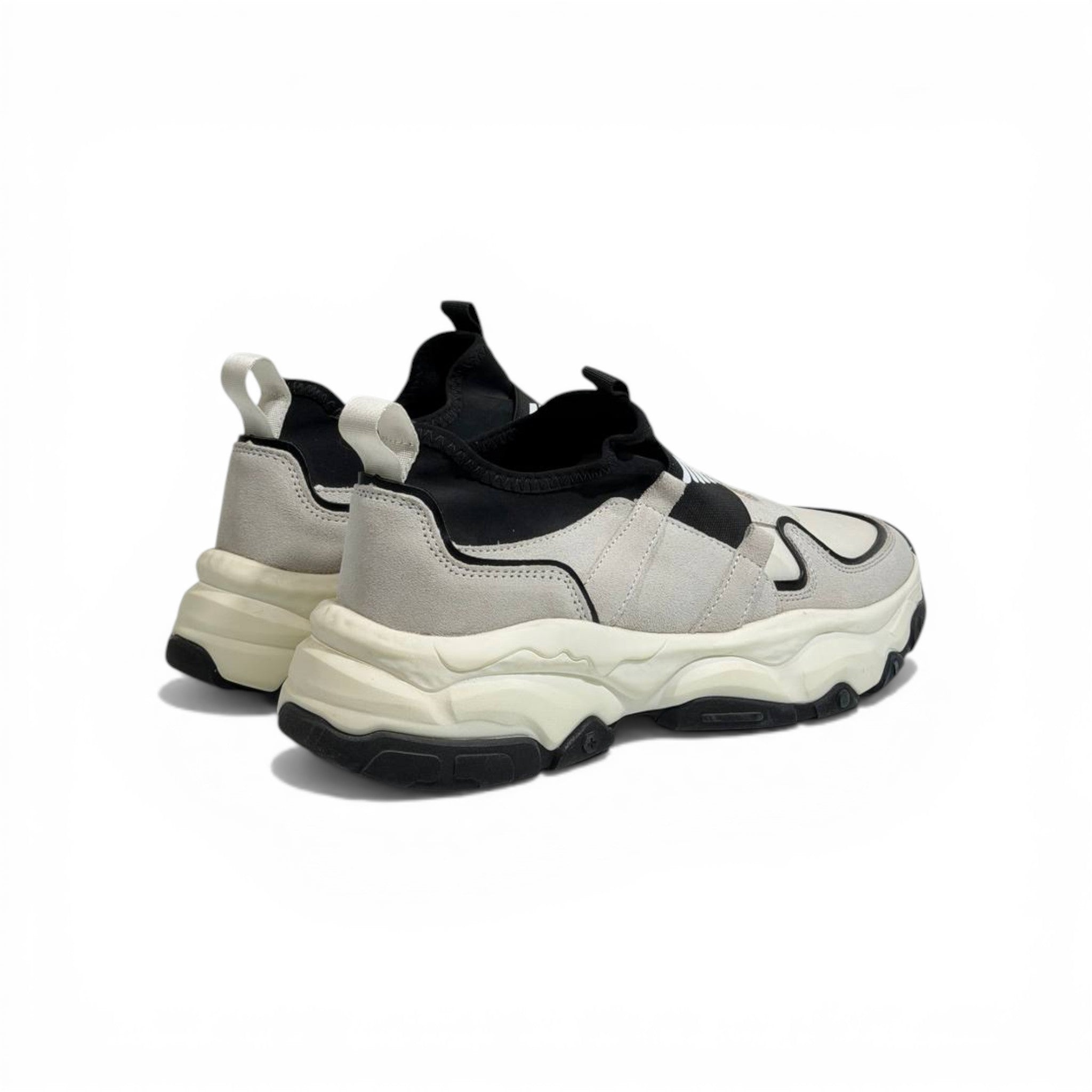 EMPORIO ARMANI Two-Tone Chunky Sneakers 👟⚡ | Bold Street Luxury & Slip-On Comfort