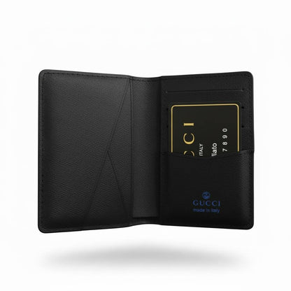 GUCCI GG Supreme Black Card Holder 🖤🔥 | Sleek Vintage Luxury Essential