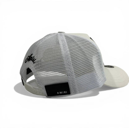 AMIRI “Young & Dream” Trucker Cap 🤍🧢 | Bold Streetwear Statement