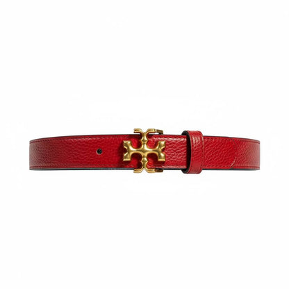 Tory Burch Red Leather Logo Belt 115cm ❤️✨👑