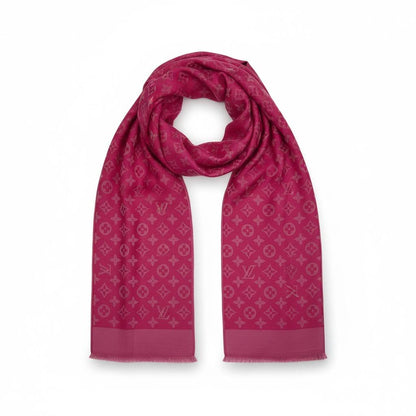 💖🔥 Louis Vuitton Monogram Pink Scarf 🧣👑✨