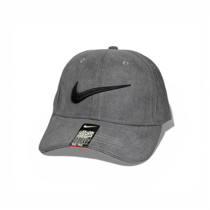 🩶🔥 Nike Grey Suede Swoosh Cap – Clean & Timeless Street Style 🔥🩶
