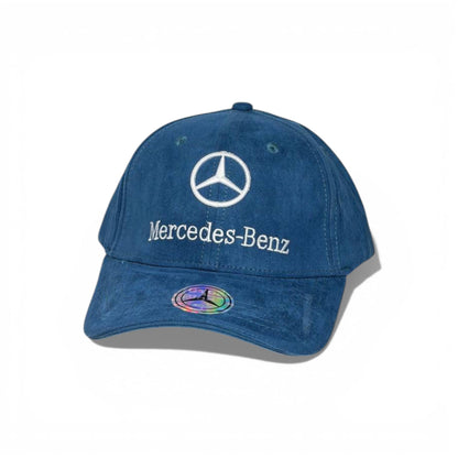 🧢 Mercedes-Benz Signature Blue Suede Baseball Cap 🚘💙