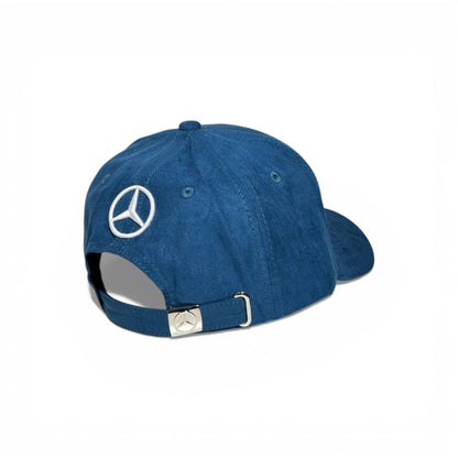 🧢 Mercedes-Benz Signature Blue Suede Baseball Cap 🚘💙