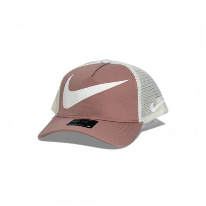🧢 Nike Swoosh Blush Pink Trucker Baseball Cap 🌸🤍