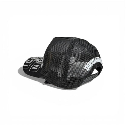 🧢 Dsquared2 ICON Graphic Black Trucker Cap 🖤🔥