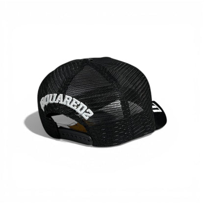 🧢 Dsquared2 ICON Graphic Black Trucker Cap 🖤🔥